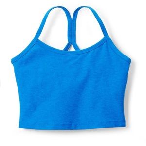 Beyond Yoga Spacedye Slim Racerback Cropped Tank Top - Women's - Azure Blue